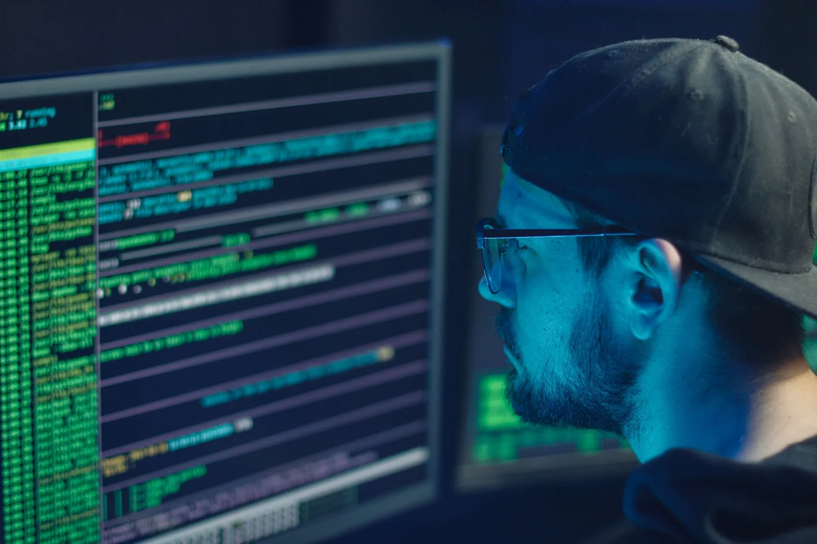 Technology professional reviewing account and device security controls.