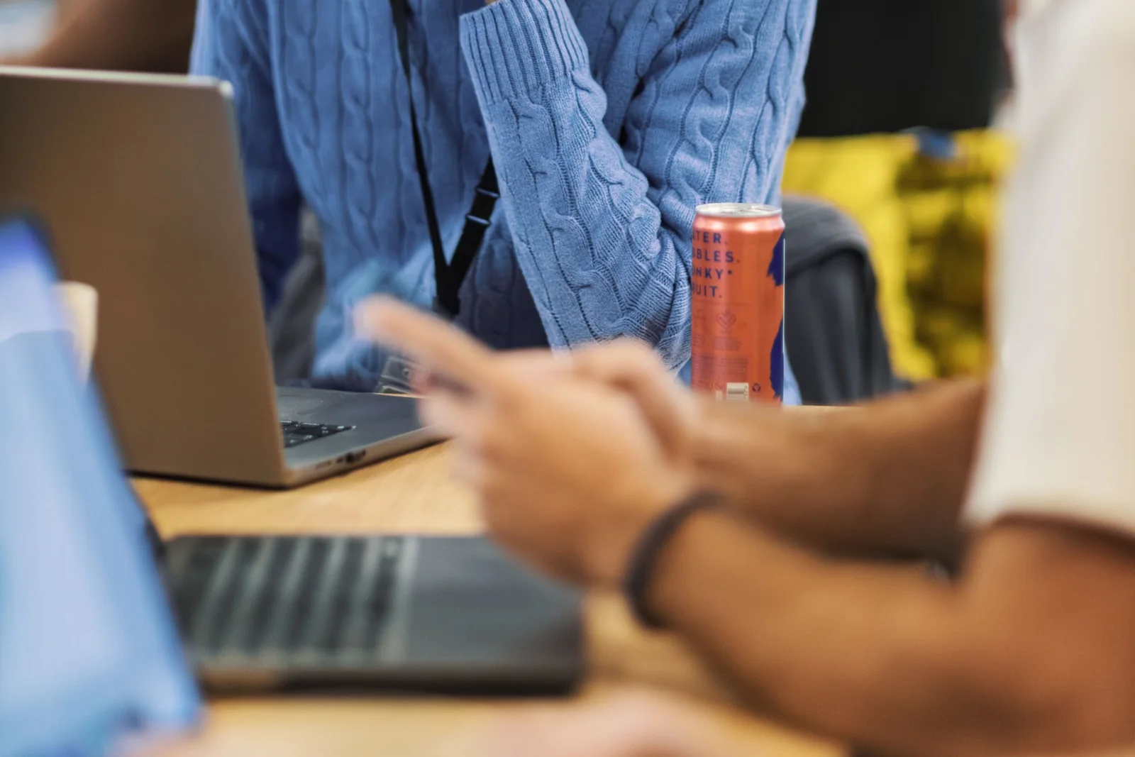 Professional technology team working together in an office.