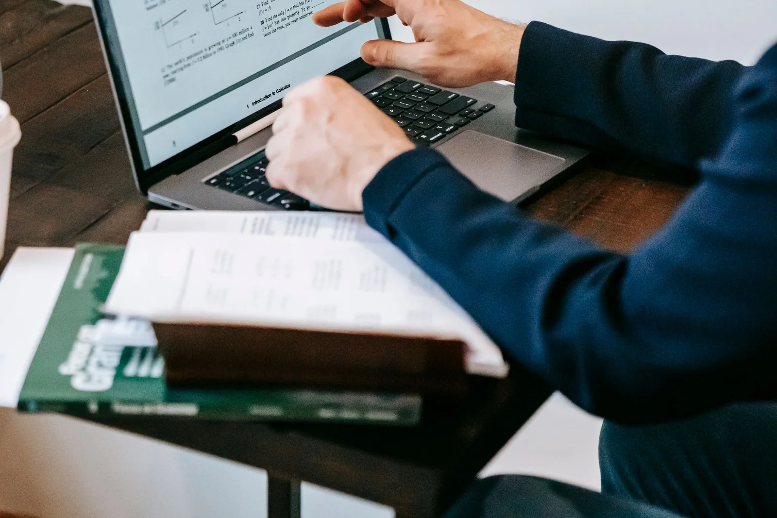 Remote business professional managing focused client work from home.